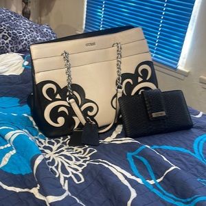 Guess purse with matching wallet. Kenneth Cole Reaction wallet. Only used twice.